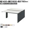 【本体】ITOKI(イトーキ) INTERLINK R インターリンクRパネル脚・両面タイプスタートセット フリーアドレスデスク 幅1400×奥行1600×高さ720mm CLR-146SES