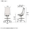 ITOKI オフィスチェア アクト2 ハイポジション 樹脂脚 肘なし ウレタンキャスター 事務椅子 デスクチェア ハンガー付き 背:抗ウイルスメッシュ T1-2