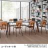 【追加/増設用】ITOKI(イトーキ) アフィーノ ワークベンチ 両面タイプ 木製脚 会議机 アクリル化粧板 幅1500×奥行1400×高さ720mm 日本製-2