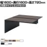 【本体】ITOKI(イトーキ) INTERLINK R インターリンクRパネル脚・両面タイプエンドセット フリーアドレスデスク 幅1600×奥行1600×高さ720mm CLR-166EES