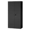 ITOKI(イトーキ) eS cabinet エスキャビネット 両開き扉タイプ(下段用) シリンダー錠 ラッチ付き ブラック 幅900×奥行450×高さ2076mm | H1-M2190HSS-T1 | イトーキ 書庫 スチールキャビネット 書類棚-19