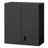 ITOKI(イトーキ) eS cabinet エスキャビネット 両開き扉タイプ(上段用) スマートロック(オートロック機構) 配線工事不要 ラッチ付き ブラック 幅900×奥行450×高さ1038mm | H2-M1090HVS-T1 | イトーキ 書庫 スチールキャビネット 書類棚-19