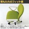 ITOKI ボニートチェア バリュ―タイプ ループ肘付き オフィスチェア 布張り ナイロン双輪キャスター KT-176GK-6