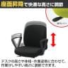 ITOKI ボニートチェア バリュ―タイプ ループ肘付き オフィスチェア 布張り ナイロン双輪キャスター KT-176GK-9