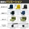 ITOKI ボニートチェア セレクトタイプ ループ肘付き オフィスチェア 抗ウイルス布張り コンビ張り ナイロン双輪キャスター KT-176PV-5
