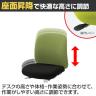 ITOKI ボニートチェア セレクトタイプ 肘なし オフィスチェア 抗ウイルス布張り コンビ張り 硬質床用ウレタン双輪キャスター KT170PVM-9