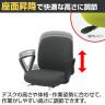 ITOKI ボニートチェア セレクト張りぐるみタイプ ループ肘付き オフィスチェア 抗ウイルス布張り 硬質床用ウレタン双輪キャスター KT186PVM-8