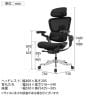 HINOMI エルゴノミクスチェア H2 Pro 折りたたみ 高適応性ランバーサポート フルレンジアームレスト 前傾チルト2-in-1 ダイナミック背もたれ 143度 リクライニング レッグレスト別売 幅730×奥行730×高さ1080～1440 座面高さ465～585mm-17