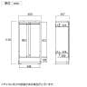 フナモコ システム収納 リビングシェルフ オープン洋服 幅600×奥行367×高さ1138mm-6