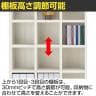 フナモコ 書棚 ラチス ミドルタイプ ディスプレイラック 格子シェルフ 幅1096×奥行297×高さ1447mm-4