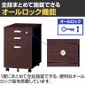 プラス EJ役員用家具 サイドキャビネット サイドワゴン 脇机 3段 エグゼクティブ 幅396×奥行578×高さ615mm EJ-046SC-B3 MH-2