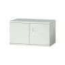 JL Storage 両開保管庫 上置用 鍵付き 幅700×奥行400×高さ400mm 【ホワイト】/JT-JL-A40A-WH-19