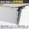 [オプション]YU-P18G | 幕板 幅1800用 会議テーブル スタッキングテーブル 本体グレー 幅1790×奥行300×高さ65mm ジョインテックス-5