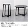 円形 ネストテーブル 大理石調 2点セット MATEL モダン 丸テーブル メラミン メラミナイト ローテーブル おしゃれ 白 黒 (幅400mm サイドテーブル×1 幅600mm リビングテーブル×1)-11