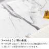 円形 ネストテーブル 大理石調 2点セット MATEL モダン 丸テーブル メラミン メラミナイト ローテーブル おしゃれ 白 黒 (幅400mm サイドテーブル×1 幅800mm リビングテーブル×1)-7