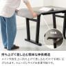 2人用 伸長式 ダイニングテーブルセット 3点 NOAS メラミン テーブル 伸縮 大理石調 モダン ダイニングチェア おしゃれ 黒 白 ブラウン (幅900mm 1200mm 食卓テーブル×1 回転椅子×2)-6
