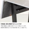 2人用 伸長式 ダイニングテーブルセット 3点 NOAS メラミン テーブル 伸縮 大理石調 モダン ダイニングチェア おしゃれ 黒 白 ブラウン (幅900mm 1200mm 食卓テーブル×1 回転椅子×2)-7