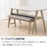 4人用 ダイニングテーブルセット 4点 Vais メラミン テーブル 北欧モダン ダイニングチェア おしゃれ ダイニングベンチ (幅1500mm 食卓テーブル×1 食卓椅子×2 ベンチ×1) ルンバブル-15
