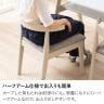 【2脚セット】ダイニングチェア Vais コンパクト 椅子 布張り 北欧モダン チェア ハーフアームチェア 肘付き 食卓椅子 おしゃれ グレー ブルー オレンジ ルンバブル-15