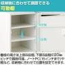 【在庫放出プライス】パーソナルロッカー スチールロッカー アーチー 4人用 個人ロッカー ダイヤル錠 幅800×奥行400×高さ1100mm 下置き専用 棚板付き メールロッカー ブラック-6