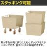 【MASH】 LIV リヴ 3段スタッキングボックスセット スチールロッカーのような収納ボックス 3個セット キャスター付き 本体:スチール-5
