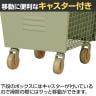 【MASH】 LIV リヴ 3段スタッキングボックスセット スチールロッカーのような収納ボックス 3個セット キャスター付き 本体:スチール-7