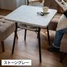 【MASH】 mild ミルド ダイニングテーブル カフェテーブル 省スペース設計 正方形 天板・棚板:パーティクルボード 脚:スチール-3