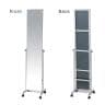 スタンドミラー 姿見 鏡 全身鏡 飛散防止ガラス使用 キャスター付き スリムタイプ 幅370×奥行360×高さ1585mm-11