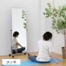 スタンドミラー 姿見 鏡 全身鏡 飛散防止ガラス使用 キャスター付き レギュラータイプ 幅570×奥行360×高さ1585mm-8
