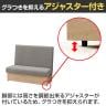 ファースト ハイバックソファ 収納ボックス付き ファミレスソファ ベンチシート 業務用ソファ 飲食店用 ファブリック張地 幅1200×奥行600×高さ1000mm-5