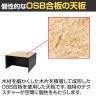 OSBワークデスク 基本セット フリーアドレスデスク OSB合板天板採用 なめらか研磨仕上 ビンテージ 幅1200×奥行1400×高さ714mm-5