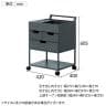 4070(ヨンマルナナマル) シニアにやさしい忘れ物防止ワゴン 必要なものをいつも手元に 幅420×奥行400×高さ605mm 高齢者 キャスター付き-2