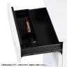 LDCデスク オフィスデスク 事務机 両袖机 引き出し付き 3段 配線ホール付き 鍵付き 幅1600×奥行700×高さ700mm LDC-R167B-LR33 ブラックフレーム-3