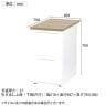 LDCデスク 脇机 サイドキャビネット オフィスデスク 事務机 2段 幅400×奥行700×高さ700mm LDC-WD2 鍵付き ダブルサスペンションレール ホワイトフレーム-3