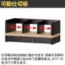 [オプション]コイズミ Famio ファミオ デスクシェルフ 机上ラック 卓上シェルフ ブックスタンド 木製収納 コンセント付き タブレットスタンド 幅432×奥行200×高さ187mm-8
