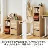 コイズミ Lenos レノス キャビネットシェルフ 木製収納 本棚 ラック 書棚 配線収納付き 整理棚 デスク周辺 学習机周辺 幅342×奥行460×高さ1360mm-6