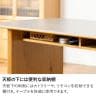 【設置無料】セラミック ダイニングテーブル ウォールナット オーク 棚付き 4人用 楕円形 ナチュラル ブラウン 幅1650×奥行850×高さ719mm-16