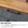 キッチンカウンター AURA メラミン天板 引き出し キッチン収納 オープン収納 ゴミ箱 レンジ台 コンセント付き 食器棚 日本製 幅1800×奥行490×高さ870mm-4