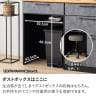 キッチンカウンター AURA メラミン天板 引き出し キッチン収納 オープン収納 ゴミ箱 食器棚 日本製 幅1800×奥行490×高さ870mm-14