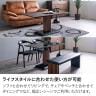 セラミック 昇降テーブル 大理石調 昇降式 高さ調節 テーブル リフティングテーブル リビングダイニングテーブル ローテーブル 和モダン 幅1200×奥行700×高さ510～720mm-13