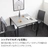【設置無料】2人用 ダイニングテーブルセット 3点(幅900mm食卓テーブル×1 食卓椅子×2) オーヴ ORV セラミック コンセント付き セラミックテーブル ワークテーブル スタッキングチェア ダイニングチェア-5