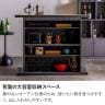 カウンターテーブル セラミック天板 収納付き 日本製 バーカウンター 対面 間仕切り ホームバー シンプルモダン ダイニング 完成品 幅1200×奥行450×高さ970mm 飲食店 ホテル ラウンジ 休憩スペース-10