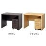 マーサ鍵付きデスク2点セット オフィスデスク ワークデスク ワゴン キャスター付き 木製 テレワーク 引き出しA4 収納 幅900×奥行550×高さ700mm-1