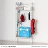 ラック スポーツ用品 玄関収納 小物収納 幅伸縮 棚付き アジャスター付き 幅400～600×奥行300×1515mm-5