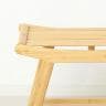Bamboo スツール 椅子 サイドテーブル ディスプレイラック 竹材 SDGs 棚付き 幅520×奥行285×高さ440mm-6