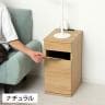 コンセント付きダストボックス ペール ゴミ箱付き 引き出し付き 小物収納 ソフトクローズ機構 スタイリッシュ 幅255×奥行350×高さ510mm-4