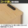 コンセント付きダストボックス ペール ゴミ箱付き 引き出し付き 小物収納 ソフトクローズ機構 スタイリッシュ 幅255×奥行350×高さ510mm-7
