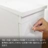 スリムワゴン 隙間収納 引き出し 抜け落ち防止 鏡面仕上げ コンセント付き 配線穴 幅300×奥行310×高さ790mm-8