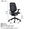 スチールケース シリーズワン Steelcase Karman オフィスチェア デスクチェア 事務椅子 パソコンチェア メッシュ ブラックフレーム 肘付 キャスター付き アジャスタブル肘 4Dアーム 座面高さ調節 419A000BB4D-F1-1