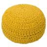 ハンドニッテッド コットン プフ 直径500mm オットマン 足置き サイドテーブル ラウンドクッション フロアクッション おしゃれ 北欧 モロッカン インテリア 丸-19
